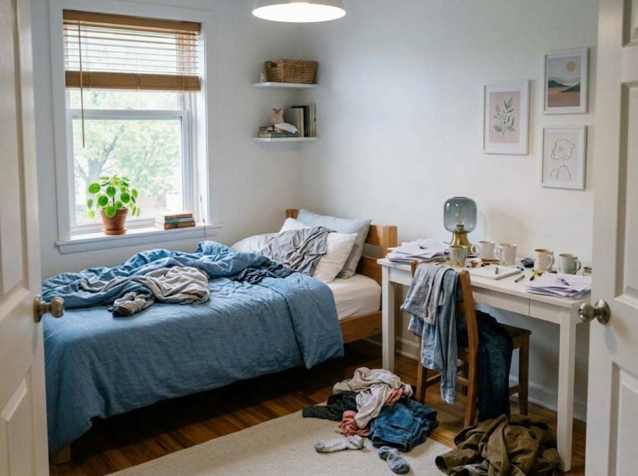 An example room, scanned twice. Both reads are exactly what RoomMaxx returned for these photos.
